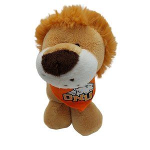 ONU Plush Lion Orange Scarf Stuffed Animal Ohio Northern University